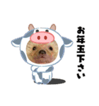 お正月はるちゃん（個別スタンプ：3）