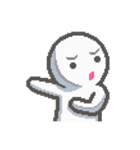 ピクセルシロくん アントニーの日常 2（個別スタンプ：3）