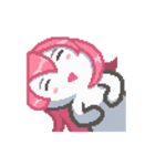 ピクセルシロくん アントニーの日常 2（個別スタンプ：8）