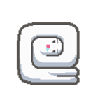 ピクセルシロくん アントニーの日常 2（個別スタンプ：14）
