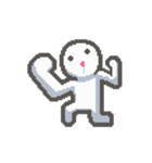 ピクセルシロくん アントニーの日常 2（個別スタンプ：16）