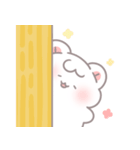 可愛いプリンハムスターケーキくん（個別スタンプ：6）