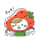 フレッシュなフルーツ苺ちゃんのスタンプ（個別スタンプ：1）