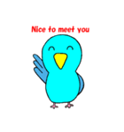 マメルリハインコとウーパールーパー（個別スタンプ：11）