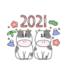【2021年】モーモーさんのお正月（個別スタンプ：7）