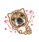ブルドッグ蘭ちゃんと仲間（個別スタンプ：3）