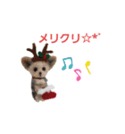 年末年始も羊毛ワンコとニャンコ（個別スタンプ：9）