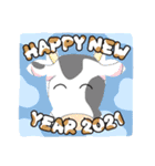 謹賀賀正 2021牛（個別スタンプ：7）