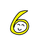 数字の年越しスタンプ（個別スタンプ：6）