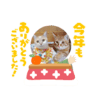 年末年始 可愛いみるたんとむぎたん（個別スタンプ：2）
