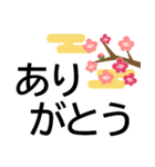 でか字で年末年始のごあいさつ★日常会話も（個別スタンプ：2）