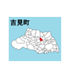 埼玉県の市町村地図 その3（個別スタンプ：1）