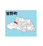 埼玉県の市町村地図 その3（個別スタンプ：5）