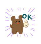 くまほわほわ（個別スタンプ：19）
