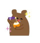くまほわほわ（個別スタンプ：25）