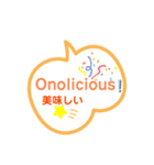 ハワイの言葉と日本語。可愛らしい会話（個別スタンプ：7）