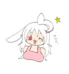 また！とてもかわいいエプロンうさみみ女（個別スタンプ：1）
