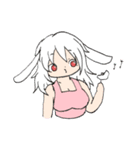 また！とてもかわいいエプロンうさみみ女（個別スタンプ：5）