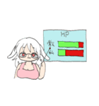 また！とてもかわいいエプロンうさみみ女（個別スタンプ：6）