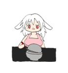 また！とてもかわいいエプロンうさみみ女（個別スタンプ：17）