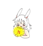 また！とてもかわいいエプロンうさみみ女（個別スタンプ：19）