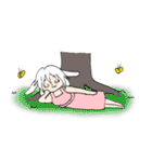 また！とてもかわいいエプロンうさみみ女（個別スタンプ：24）