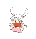 また！とてもかわいいエプロンうさみみ女（個別スタンプ：32）