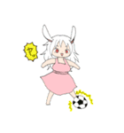 また！とてもかわいいエプロンうさみみ女（個別スタンプ：33）