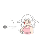 また！とてもかわいいエプロンうさみみ女（個別スタンプ：35）