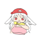 また！とてもかわいいエプロンうさみみ女（個別スタンプ：39）
