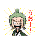 ONE PIECE ルフィとゾロのスタンプ（個別スタンプ：5）