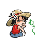 ONE PIECE ルフィとゾロのスタンプ（個別スタンプ：18）