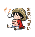 ONE PIECE ルフィとゾロのスタンプ（個別スタンプ：31）