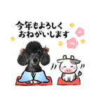 犬 スタンプ・お正月（個別スタンプ：16）