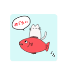 冬の、うささんとねこですけど（個別スタンプ：4）