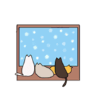 冬の、うささんとねこですけど（個別スタンプ：9）