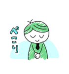 手書き風わちゃわちゃ三人組（個別スタンプ：1）