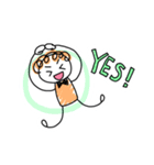 手書き風わちゃわちゃ三人組（個別スタンプ：2）