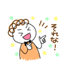 手書き風わちゃわちゃ三人組（個別スタンプ：5）