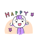 手書き風わちゃわちゃ三人組（個別スタンプ：7）