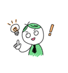 手書き風わちゃわちゃ三人組（個別スタンプ：15）