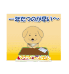 我が家の愛犬トイプードル。（個別スタンプ：3）