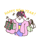 妄想ガールズ NEW YEAR −あけおめ篇−（個別スタンプ：6）