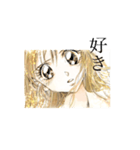 少女漫画風一言スタンプ（個別スタンプ：1）