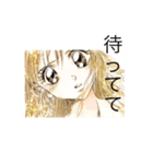 少女漫画風一言スタンプ（個別スタンプ：6）