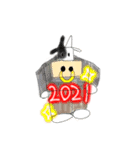2021年を乗り切る牛ちゃんスタンプ（個別スタンプ：3）