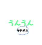会話 もじ（個別スタンプ：15）