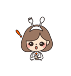 ハクシノレシピのエプロン先生（個別スタンプ：8）