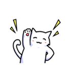 ゆるふわ白猫星人 セリフ無し（個別スタンプ：3）