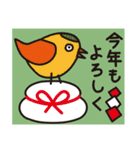 いろいろなとり お正月と冬【再販】（個別スタンプ：4）